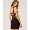 Motel Lesley Cage Back Bodycon Dress in Black