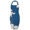 Motel Lizzy Wiggle Dress in Navy Blue 50s Rose
