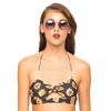 Motel Rocks Motel Lolita Cut Out Bikini Top in Sunflower