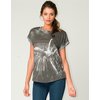 Motel Rocks Motel Loretta Loose Tee in Grey Crowd Surf Print