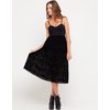 Motel Rocks Motel Louise Sheer Maxi Dress in Black Flock