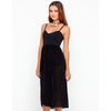 Motel Rocks Motel Louise Sheer Midi Dress in Black Flocked