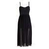 Motel Rocks Motel Louise Sheer Midi Dress in Black Wave