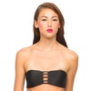 Motel Rocks Motel Lunar Bandeau Bikini Top In Black
