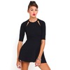 Motel Rocks Motel Magdalina Skater Dress in Black