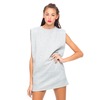 Motel Rocks Motel Makaila Sleeveless T Shirt Dress in Grey