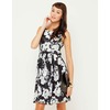 Motel Mia Prom Dress in Black and White Tonal