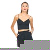 Motel Rocks Motel Montana Strappy Crop Top in Embossed Black