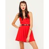 Motel Rocks Motel Nessy Halter Neck Skater Dress in Red