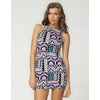 Motel Rocks Motel New Zoe Bodycon Dress in Aztec Pastel Print