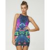 Motel Rocks Motel New Zoe Bodycon Dress in Mirrored Island