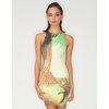 Motel Rocks Motel New Zoe Bodycon Dress in Palm Beach Print
