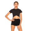 Motel Rocks Motel Nita Cut Out Crop Top in Black