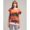 Motel Olivia Tee in Horses Orange