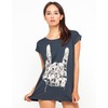 Motel Rocks Motel Oversized Hand of Rock Print Tee in Faded