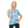 Motel Rocks Motel Pacey T Shirt Blouse in Dahlia Blue