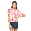 Motel Pandora Boxy Tee in Xerox Daisy Red