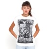 Motel Peace Protest Print Geek T Shirt in White