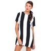 Motel Rocks Motel Petal Shift Dress in Huge Stripe