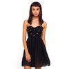 Motel Petronela Strapless Dress in Black with