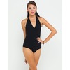 Motel Rocks Motel Rhonda Backless Halterneck Bodice in Black