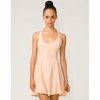 Motel Rocks Motel Rosie Halterneck Dress in Peach Pastel