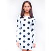 Motel Sarah Long Sleeve Dress in Black and White