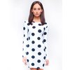 Motel Rocks Motel Sarah Long Sleeve Dress in Black and White