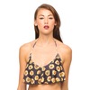 Motel Rocks Motel Sky Frill Bikini Top in Sunflower