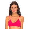 Motel Rocks Motel Sunstone Strappy Bikini Top in Raspberry