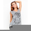 Motel Swing Wild Thing Print T Shirt in Grey