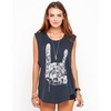 Motel Rocks Motel Tee Shirt Hand of Rock Print Dress in
