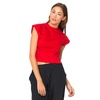 Motel Toko Crop Top in Imperial Red