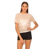 Motel Tootie Fruity Boxy Top in Nude