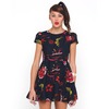 Motel Rocks Motel Topi Tea Dress in Canton Night Print