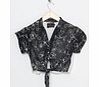 Motel Rocks Motel Vintage Penny Tie Crop Shirt 0002 ONE SIZE