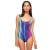 Motel Rocks Motel Zandra One Piece Swimsuit in Cosmic print