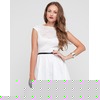 Motel Zee Zee Cap Sleeve Dress in White Rose Lace