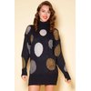 Motel Spotty Dress - Charcoal Metallic