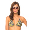 Motel Sugar Halter Neck Bikini Top in Aster Yellow