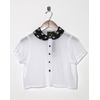 Andy Collared Crop Blouse 0097 ONE