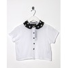 Motel Vintage Andy Collared Crop Blouse 0100 ONE