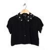 Andy Collared Crop Blouse 0133 ONE
