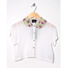 Motel Vintage Andy Collared Crop Blouse 0157 ONE