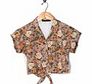 Motel Vintage Penny Tie Crop Shirt 0146
