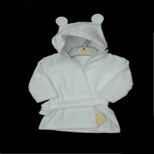 Mothercare Soft Towelling Baby Dressing Gown with Teddy