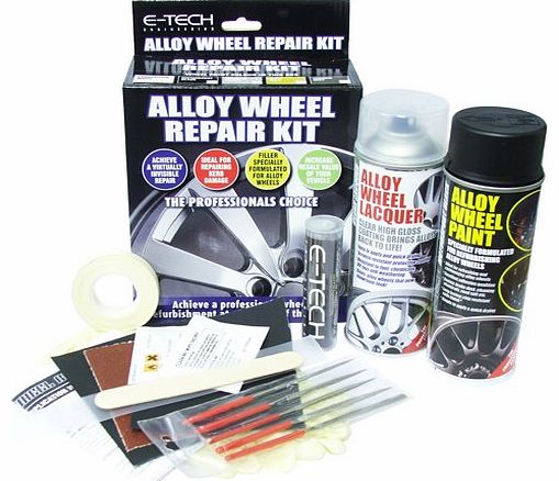 Car & Van Professional Alloy Wheel Repair Refurbishment Kit - Technik Grey Colour