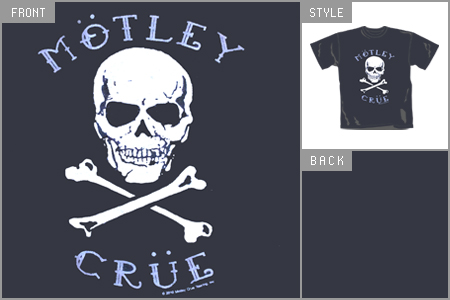 Motley Crue (Skull and Crossbones) Kids T-Shirt