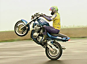 Motorbike stunt training academy