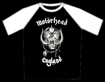 Motorhead England Baseball T-Shirt